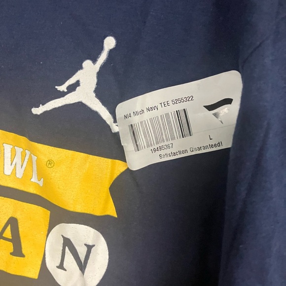 Michigan wolverines ncaa Football Jordan brand 2022 fiesta bowl nike shirt large - Picture 3 of 11